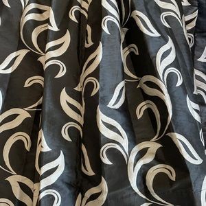 Silk curtains